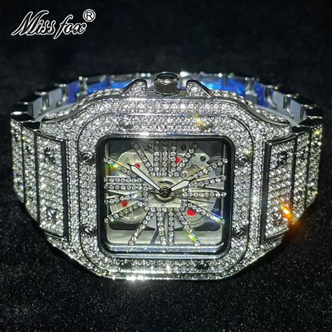 fake iced out apple watch|moissanite iced out watches.